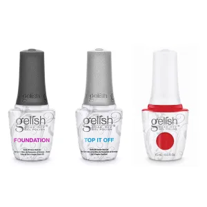 Gelish Combo - Base, Top & Fire Cracker