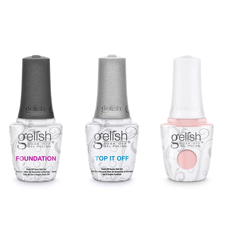 Gelish Combo - Base, Top & Strike A Posie