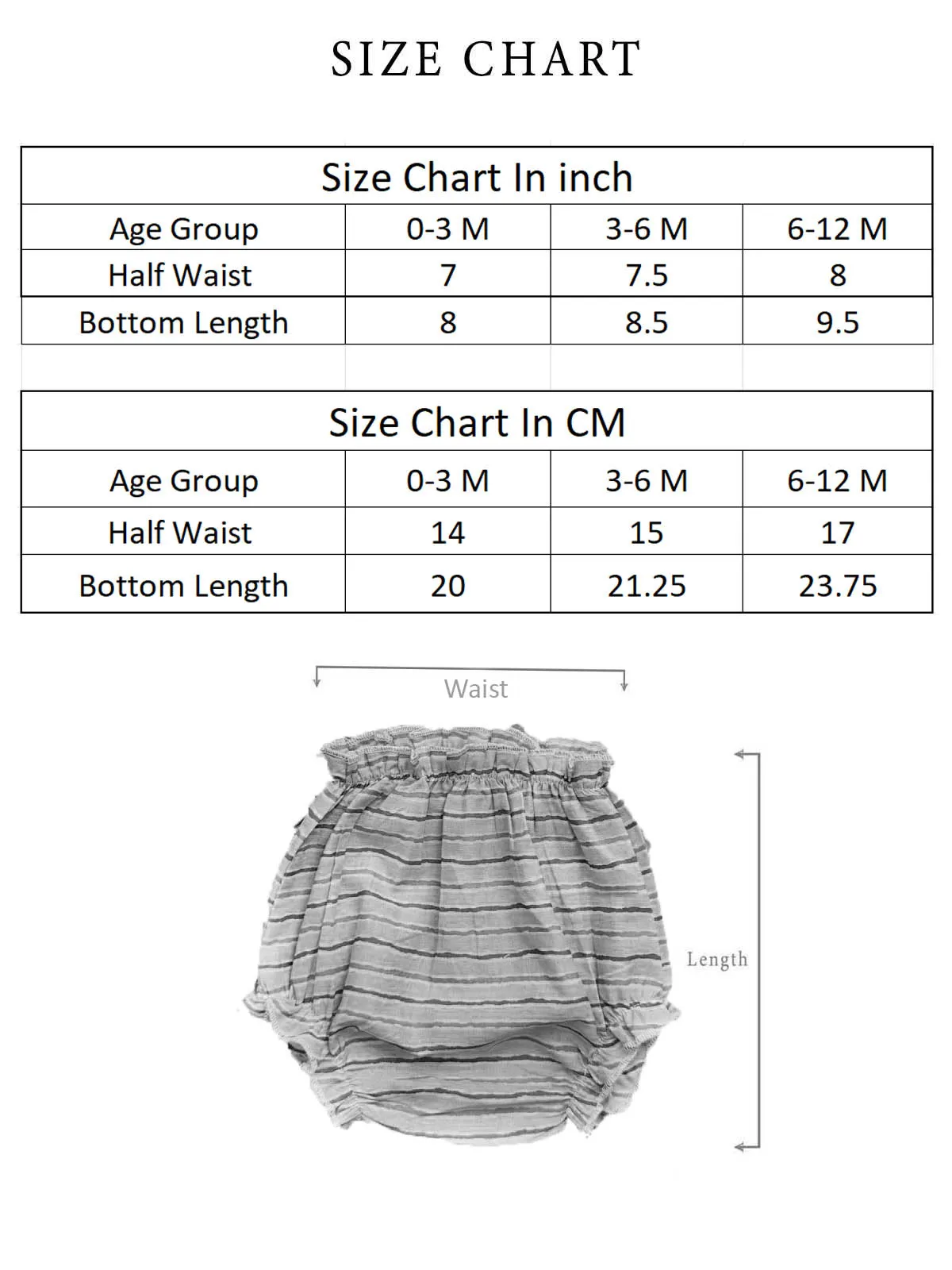 Halemons Baby Boy Pure Cotton Super Soft Butter Bloomers-Bluestripe