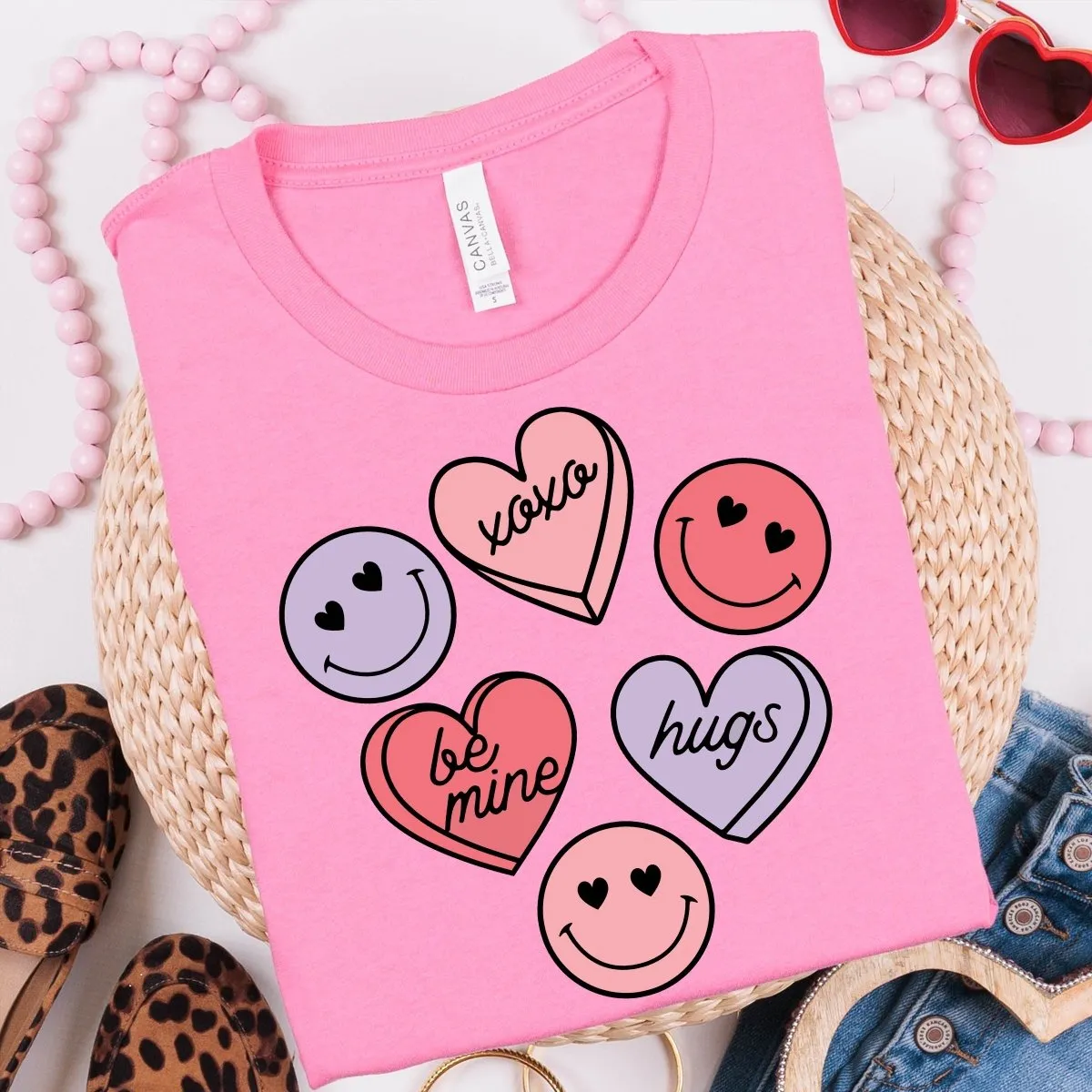 Happy Candy Hearts Wholesale Tee