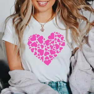 Heart Hearts Pink Wholesale Tee