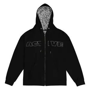 Humble Sportswear™ Women's Black Active Zip Hoodie