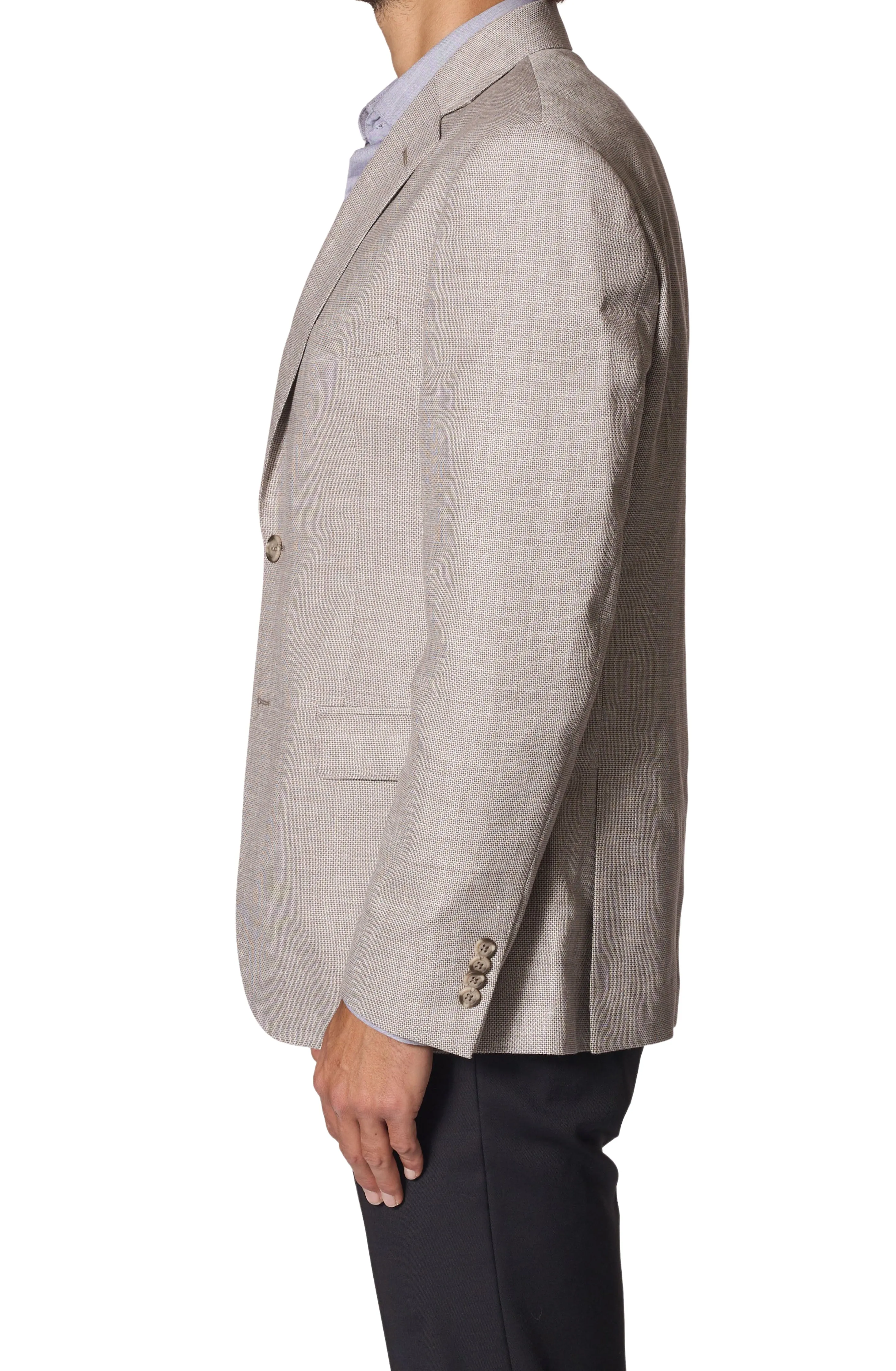 JB Britches Textured Weave Sport Coat - Beige