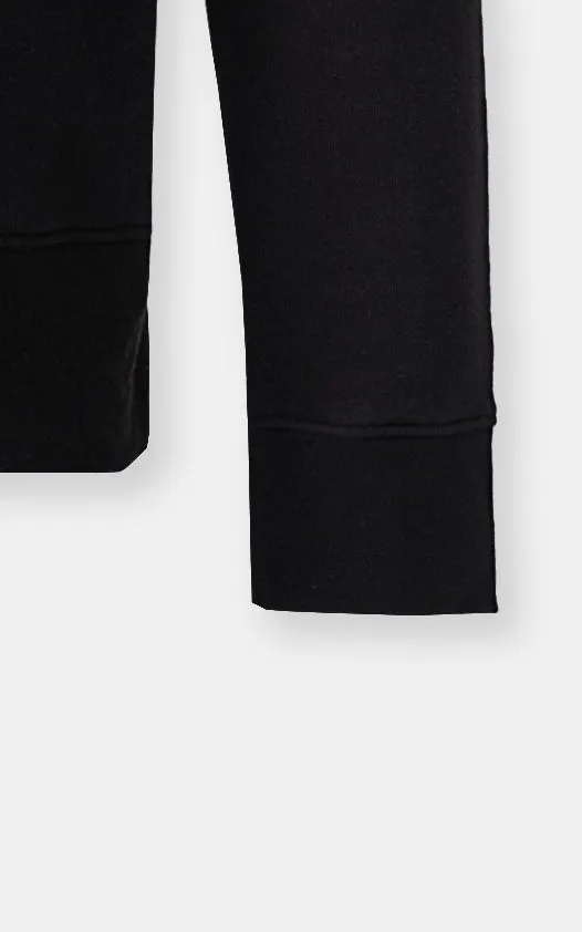 KANGROO FLEECE HOODIE BLACK