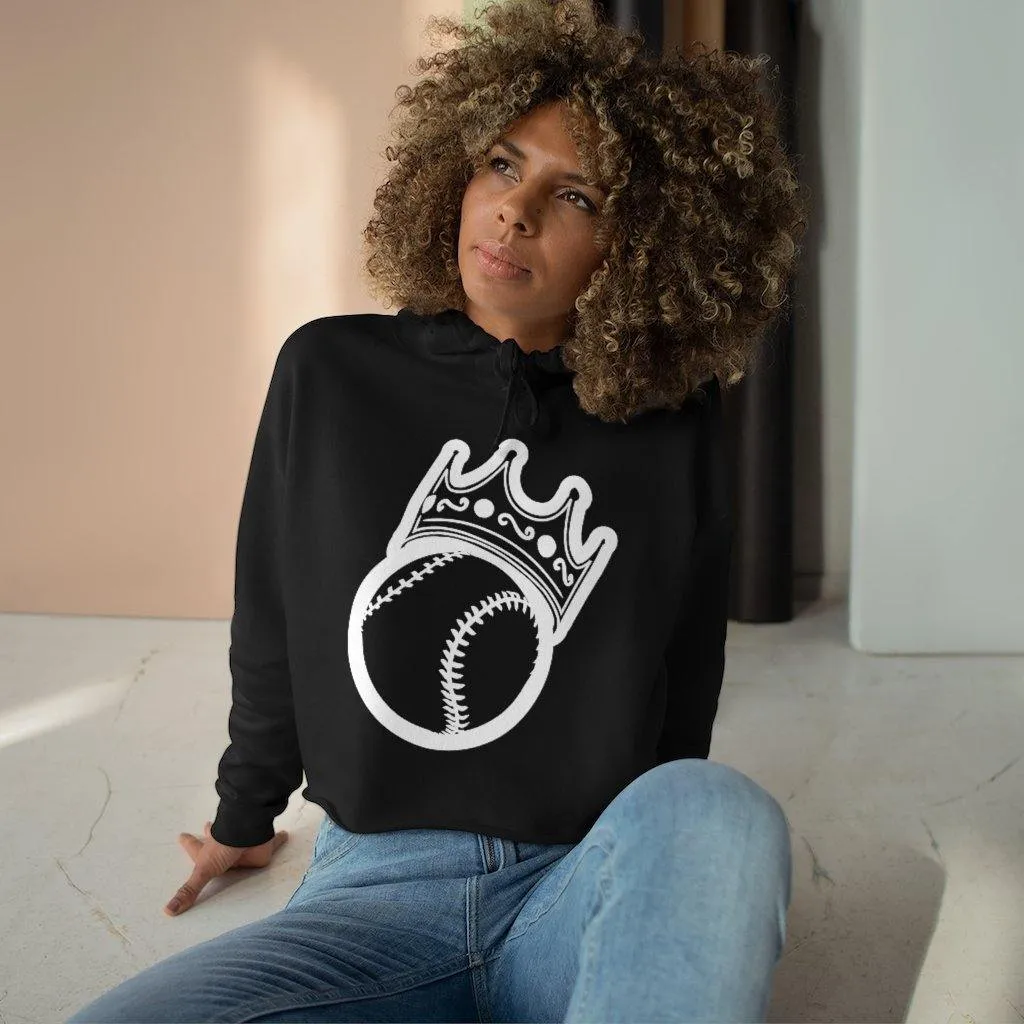 King Ball Crop Hoodie