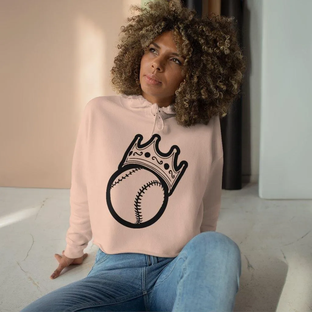 King Ball Crop Hoodie