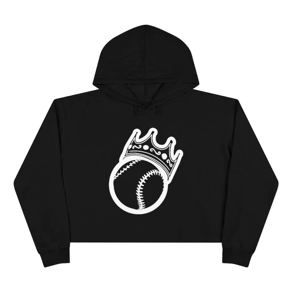 King Ball Crop Hoodie