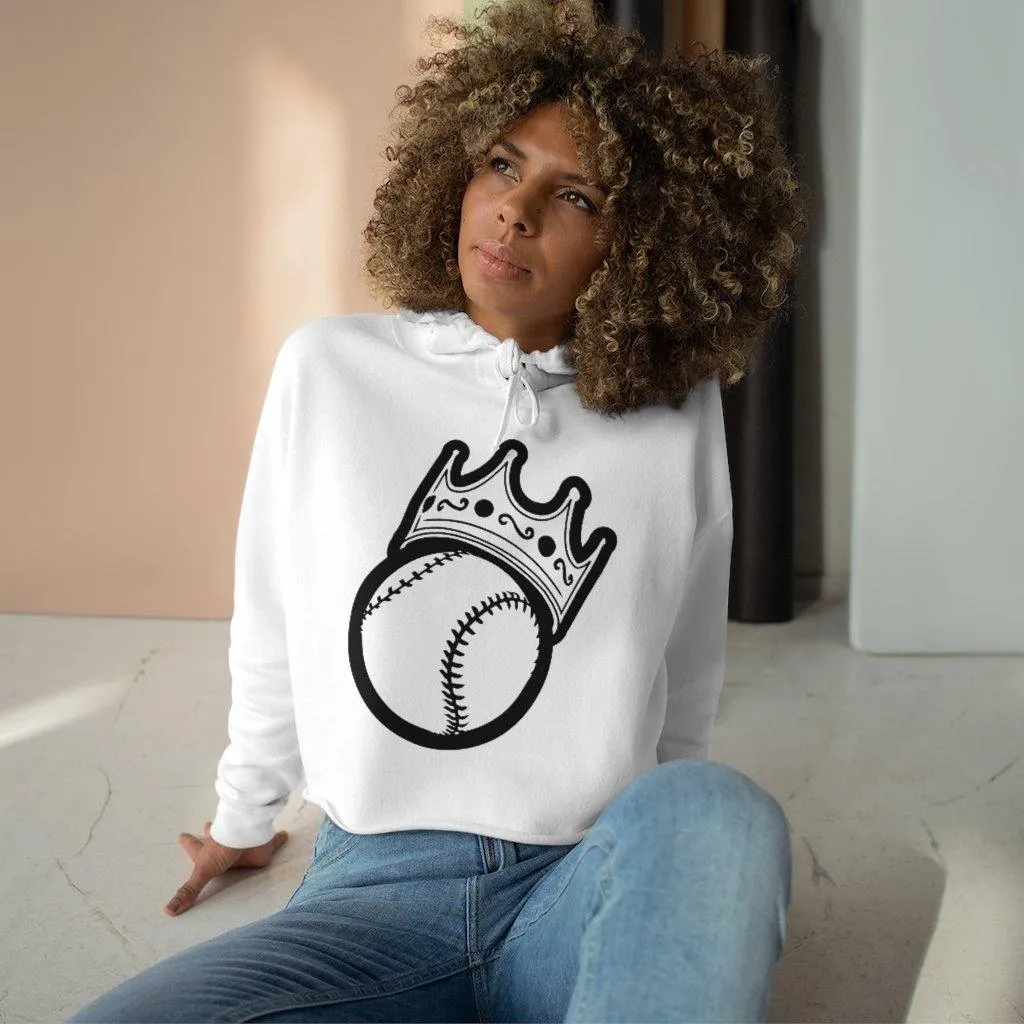 King Ball Crop Hoodie
