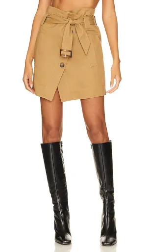 L'Academie Zoey Skirt in Tan