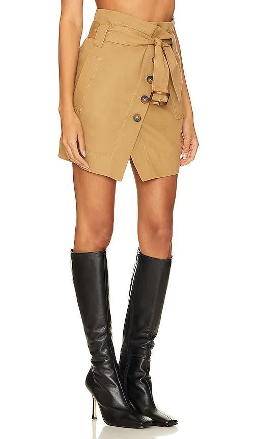 L'Academie Zoey Skirt in Tan