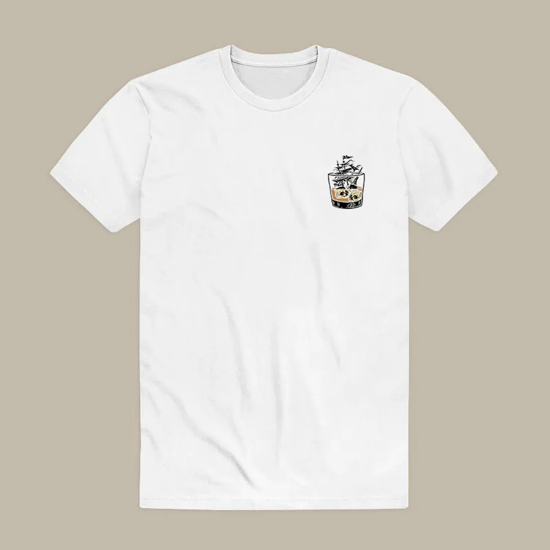 Loose Lips Sink Ships Printed Skull T-shirt