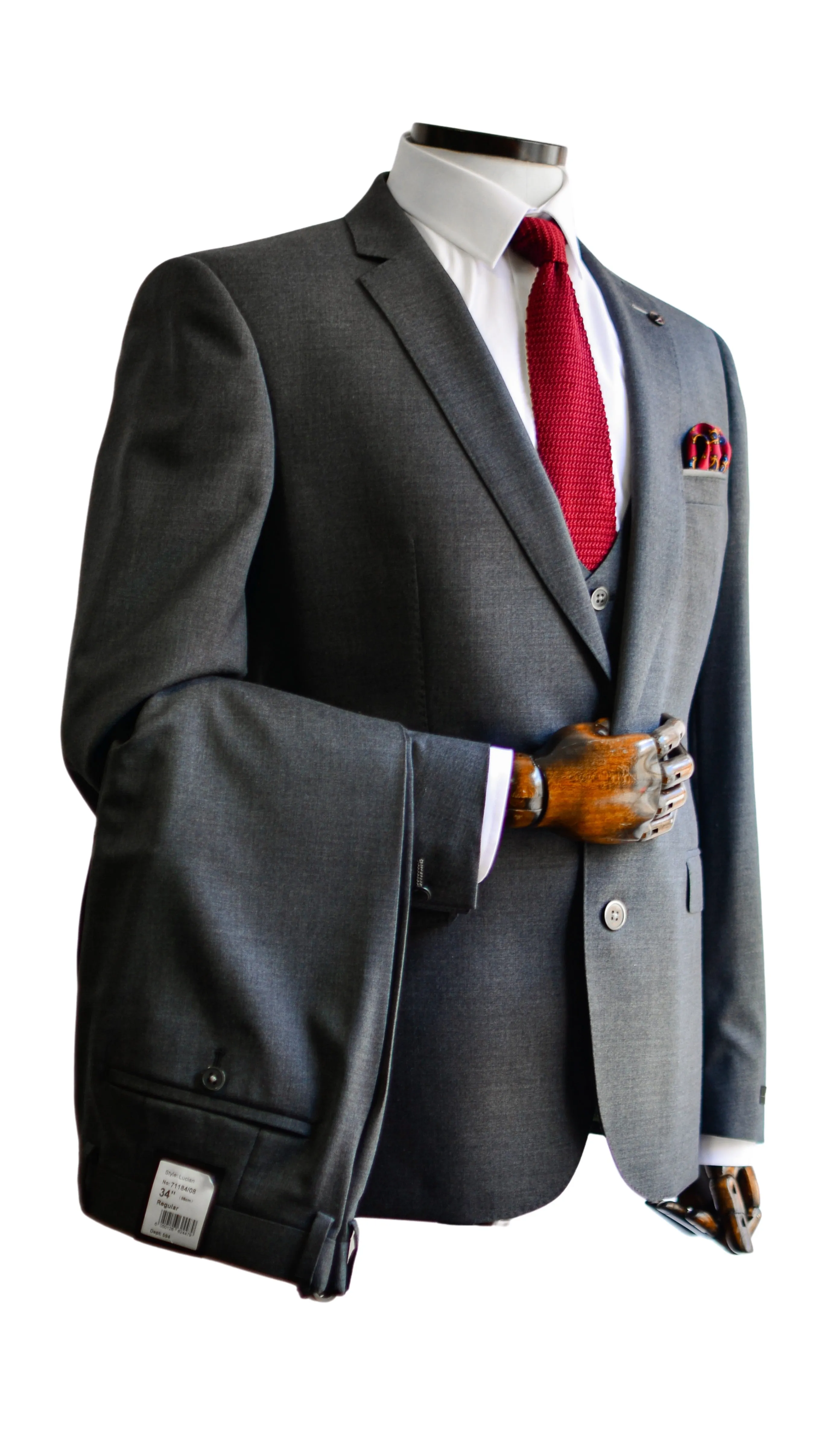 Lucian Suit Jacket - Charcoal Grey
