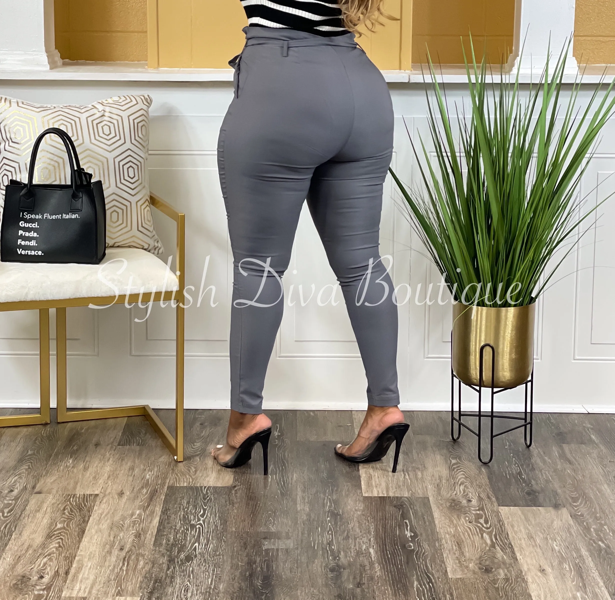 Luxe Diva Pants up to 3XL (Shadow Grey)
