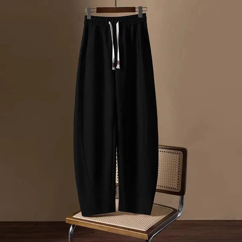 LVSANW NicheDesign Sensibility Loose-Fit Casual Pants For Women Spring Autumn Versatile Slimming Banana Pants Long Pants Wardrobe Stapl