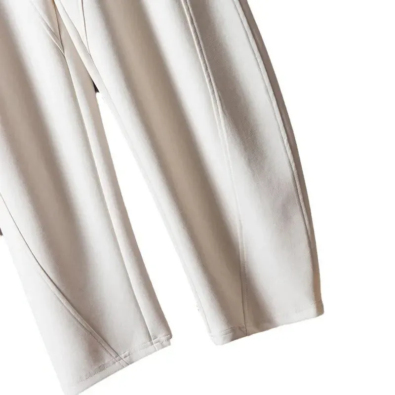 LVSANW NicheDesign Sensibility Loose-Fit Casual Pants For Women Spring Autumn Versatile Slimming Banana Pants Long Pants Wardrobe Stapl