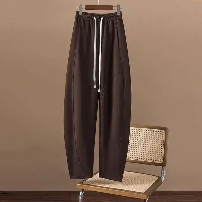 LVSANW NicheDesign Sensibility Loose-Fit Casual Pants For Women Spring Autumn Versatile Slimming Banana Pants Long Pants Wardrobe Stapl