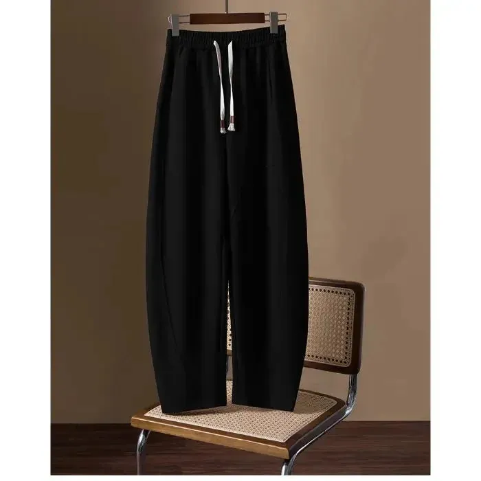 LVSANW NicheDesign Sensibility Loose-Fit Casual Pants For Women Spring Autumn Versatile Slimming Banana Pants Long Pants Wardrobe Stapl