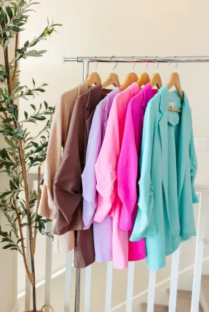 Magic 3/4 Sleeve Blazer in Nine Colors by Dear Scarlett