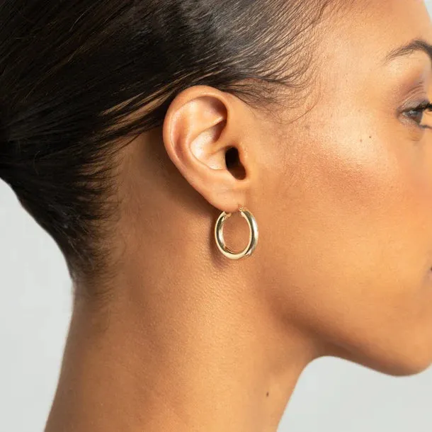 Medium Bold Hoops (Gold)
