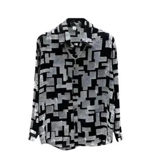 Men's Long Sleeve Luxury Shirt - Trendy Printed Pattern, High Quality, Casual Elegant Social Wear