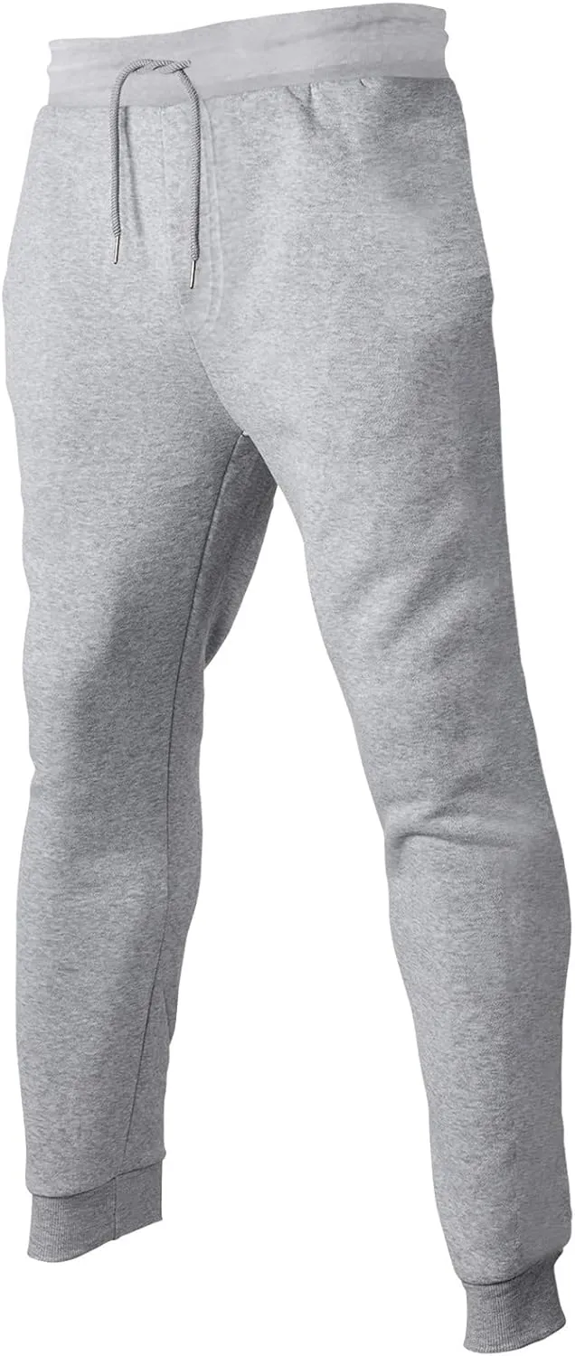 Mens Sweatpants with Pockets Big and Tall Fleece Cargo Sweatpants Men's Jogger Pants Drawstring Gym Running Athletic