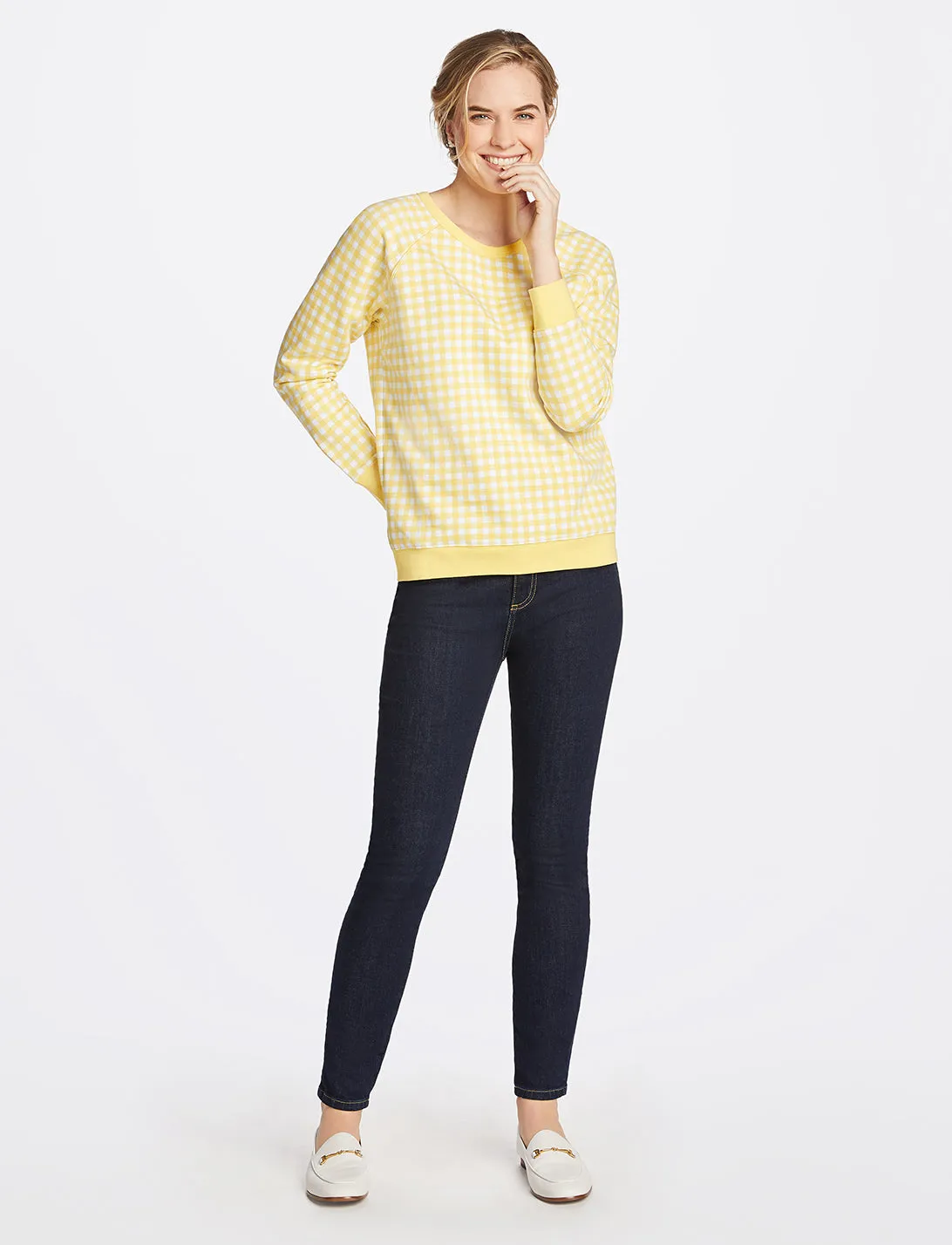 Natalie Sweatshirt in Gingham