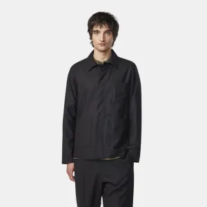 Olav 1088 Wool Blend Overshirt (Black)
