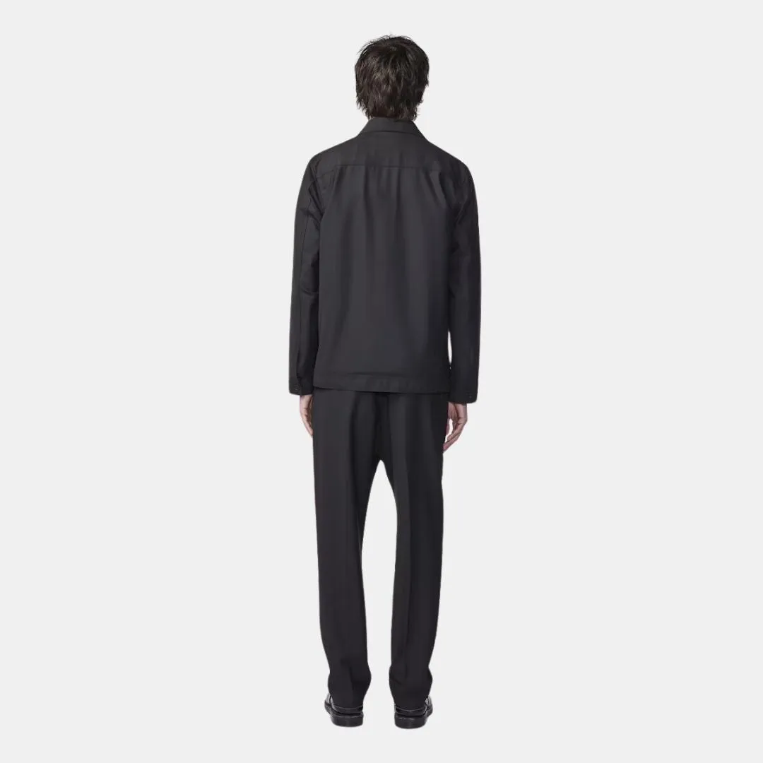 Olav 1088 Wool Blend Overshirt (Black)