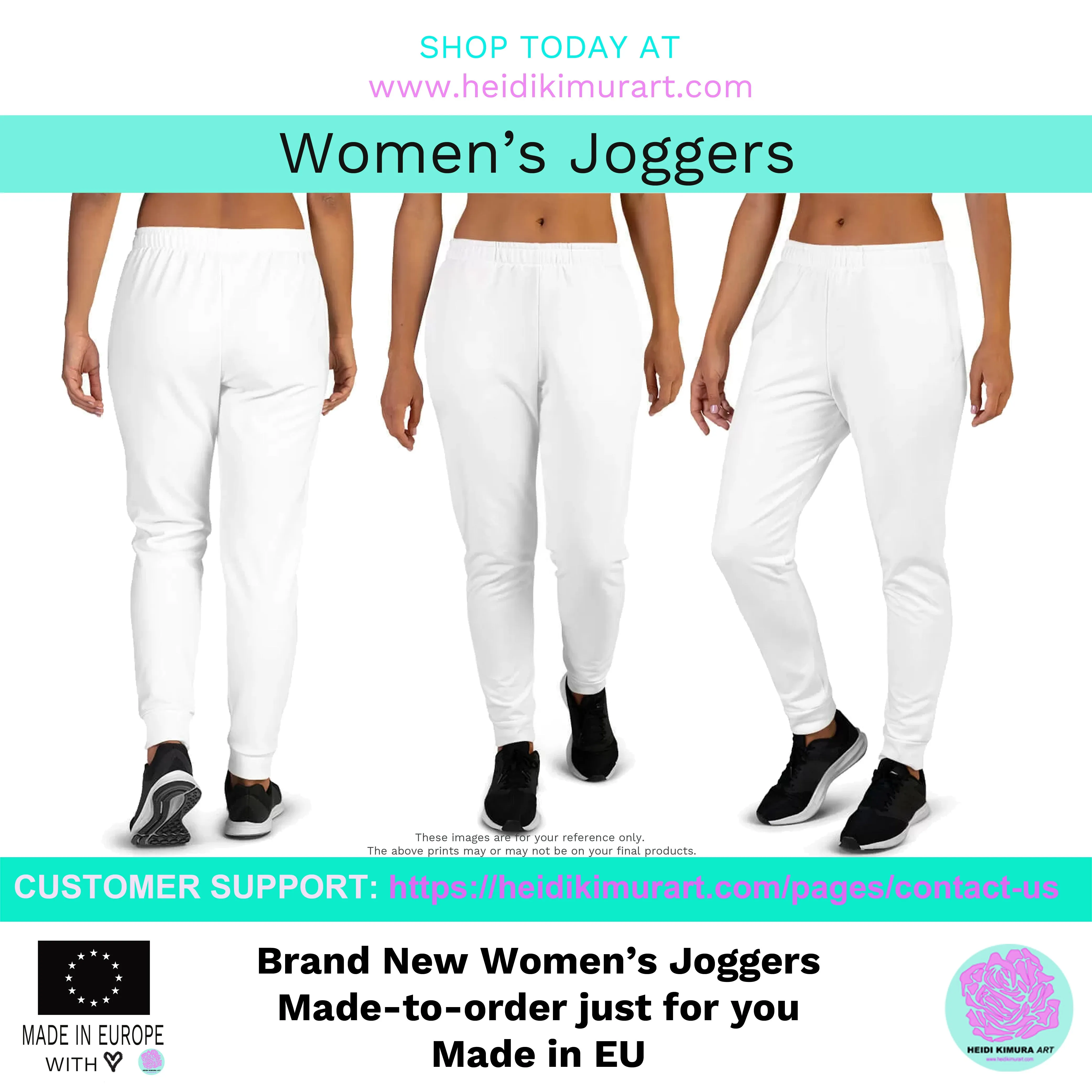 Orange Women's Joggers, Soft Skinny Soft Ladies Pants Solid Color Sweatpants-Made in EU