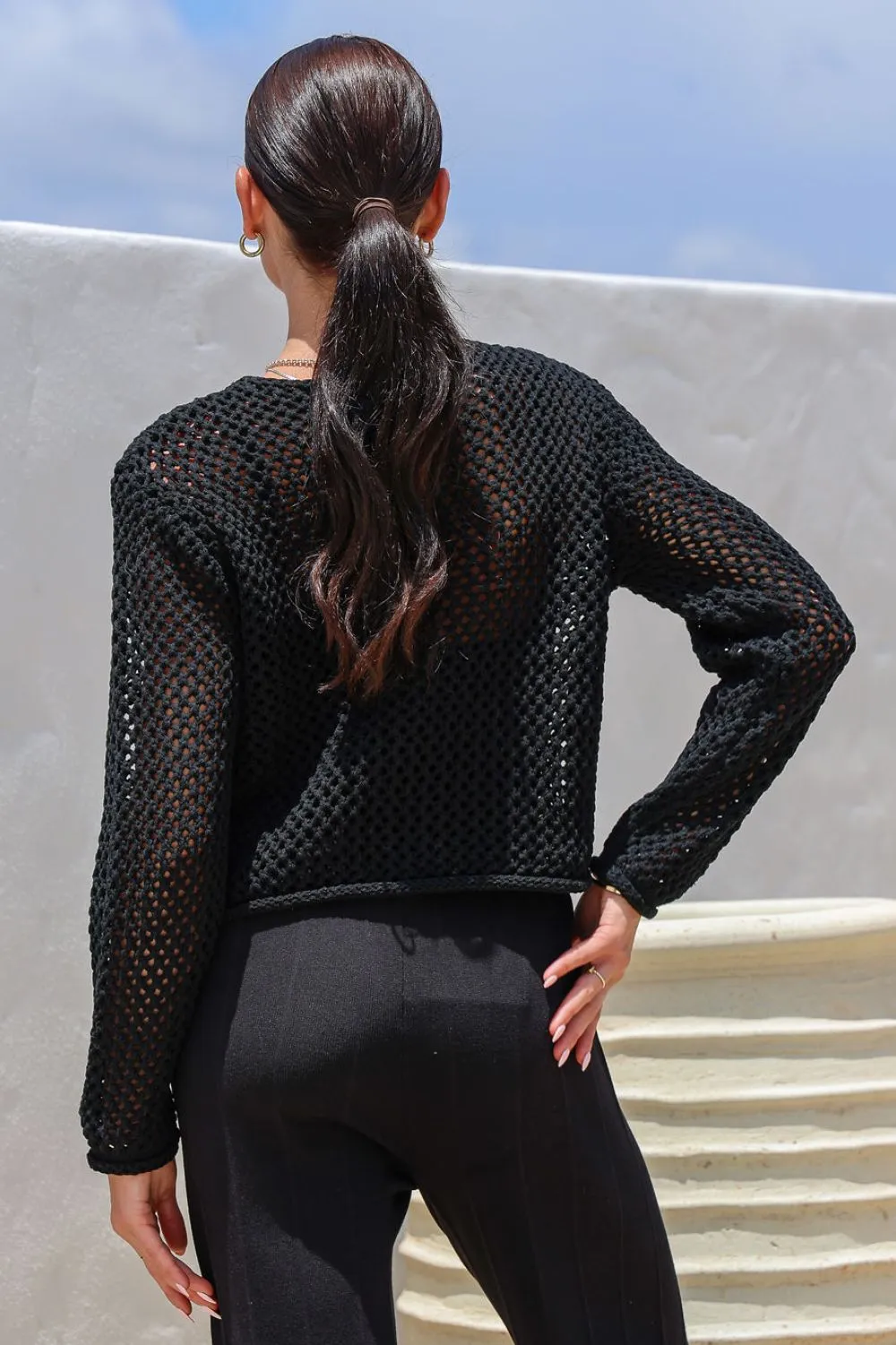 Pixie Knit Cardi | Black