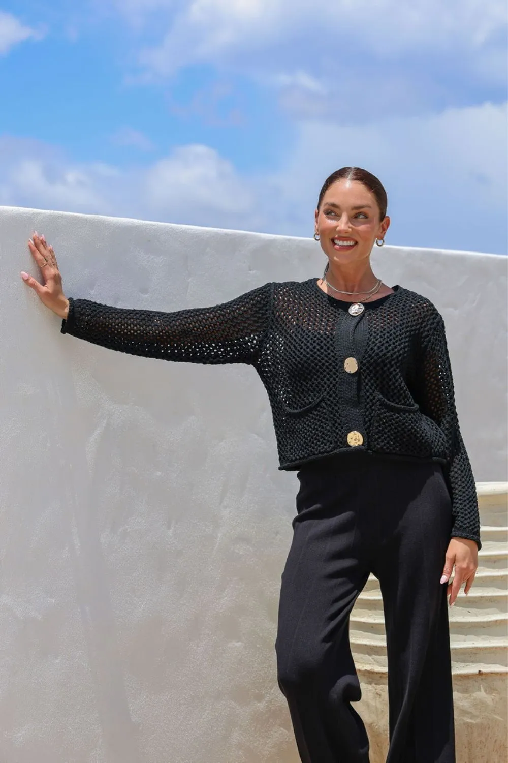 Pixie Knit Cardi | Black