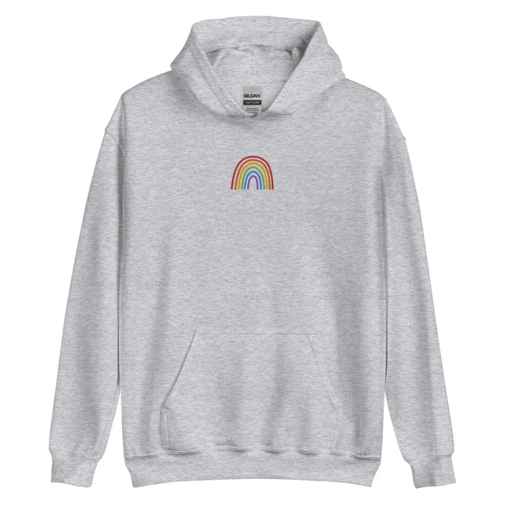 Rainbow Embroidered Hoodie