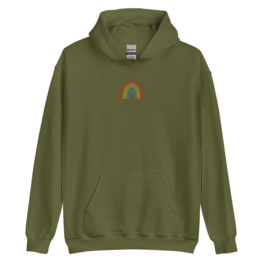Rainbow Embroidered Hoodie