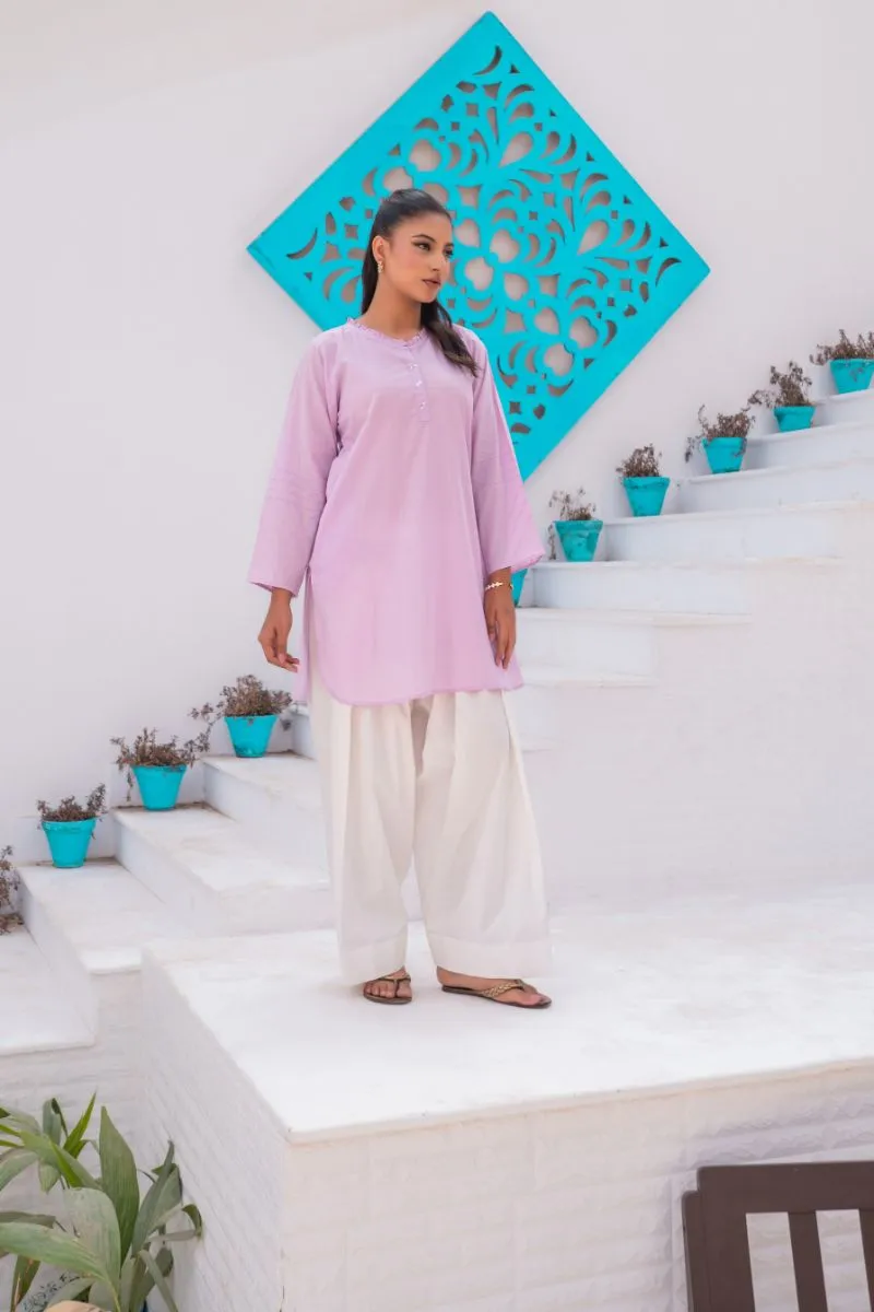 Sadia Aamir - Orchid - Light Lavender - Pure Lawn - 1 Piece