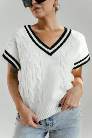 Stephanie Sweater Vest - Cream