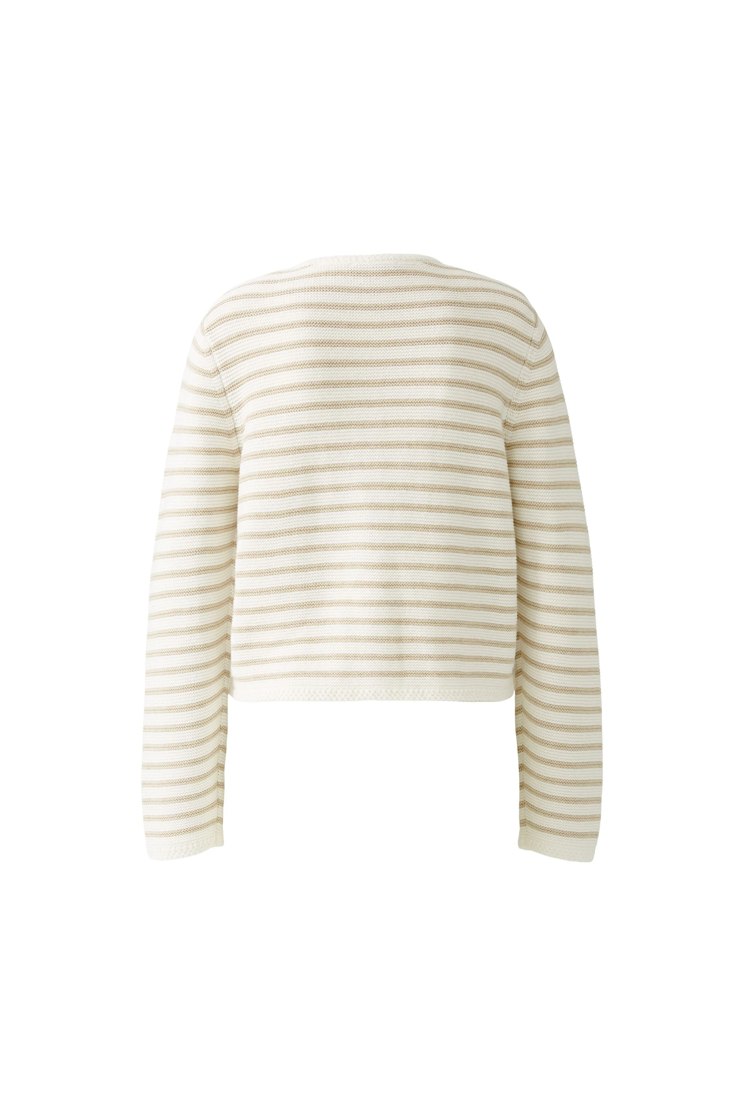 Striped Cardigan - White/Cream