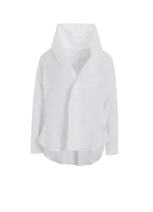 Ten LAWN DRAPED DETAIL HOOD DRESS