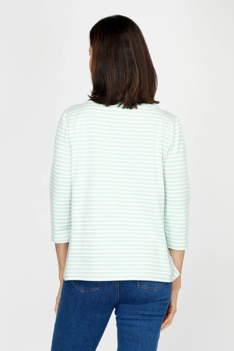 Top Ligne Mixed Stripe Tee