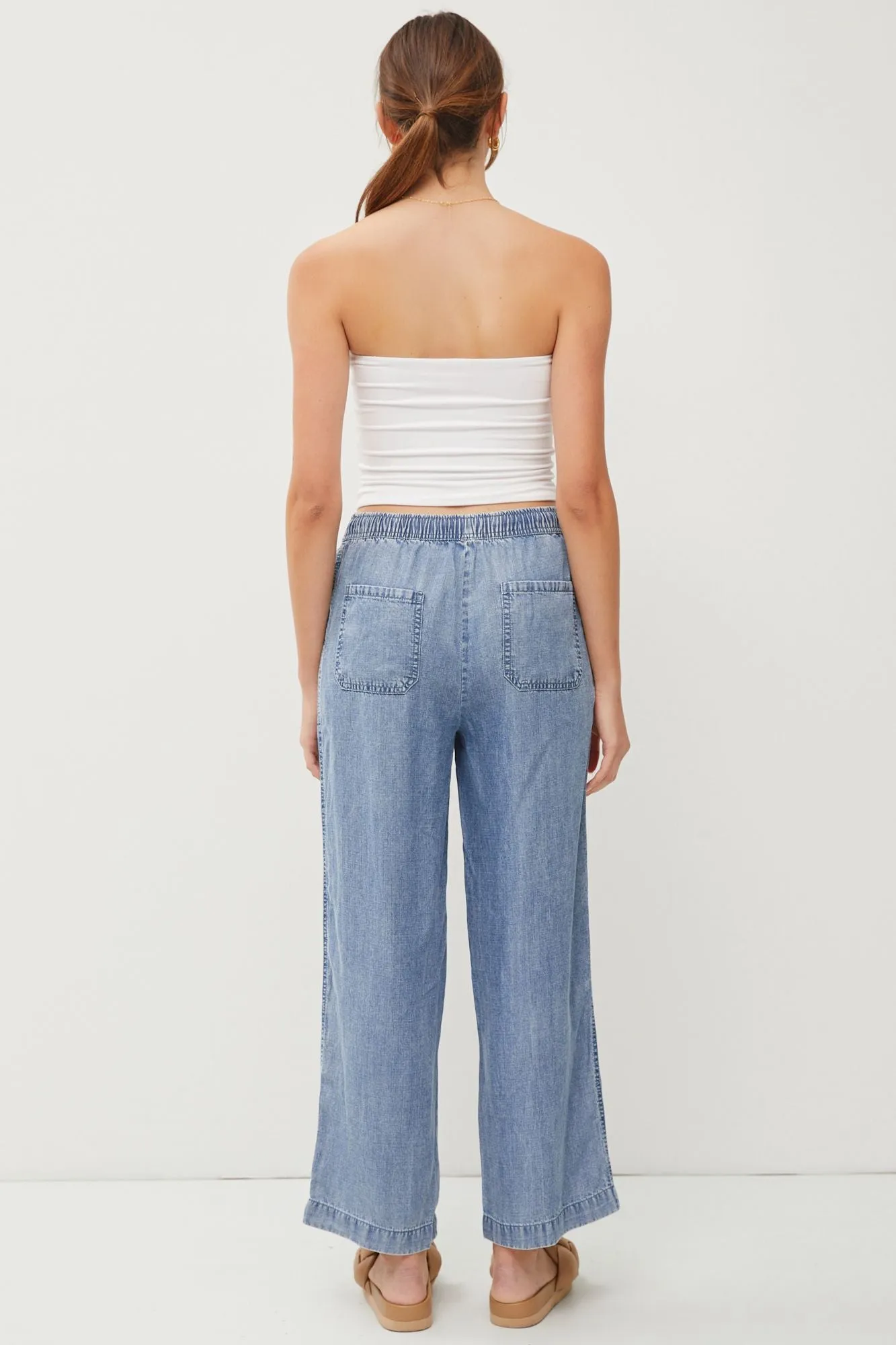 Ultra Soft Denim Washed Pants