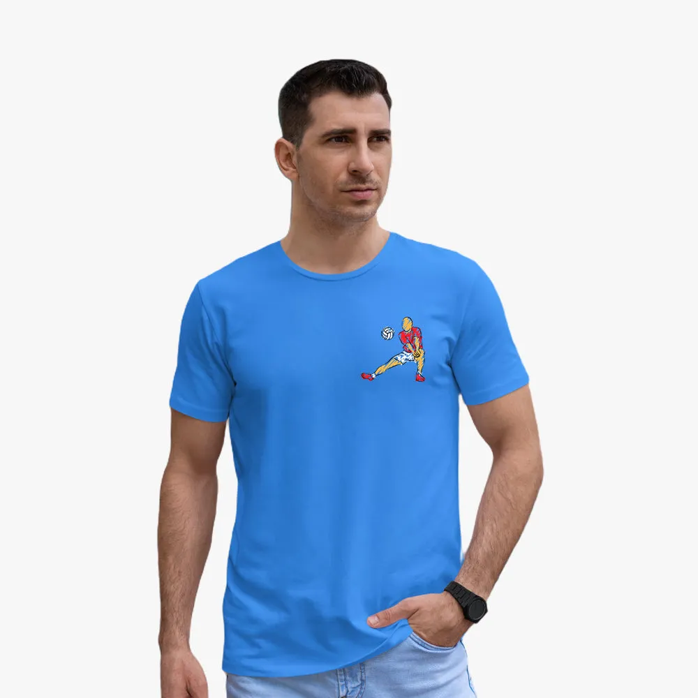 Volleyball Print - Regular Fit Graphic T-Shirt for Men's | Organic Cotton