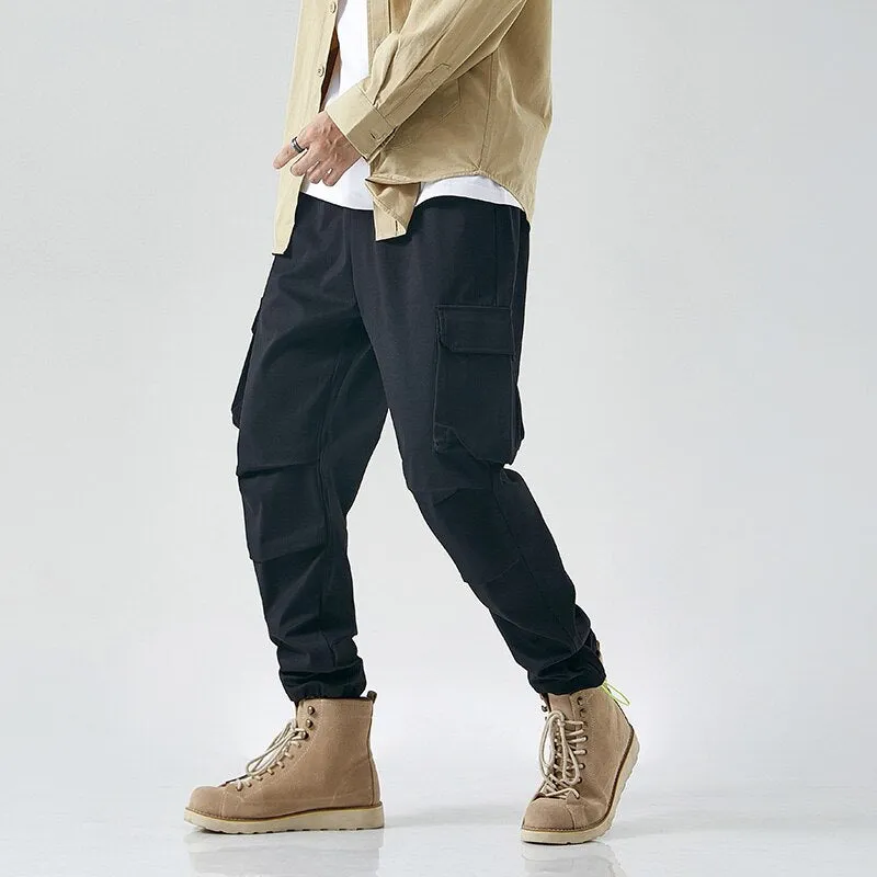 West Louis Multi Pocket Hip Hop Style Harem Joggers