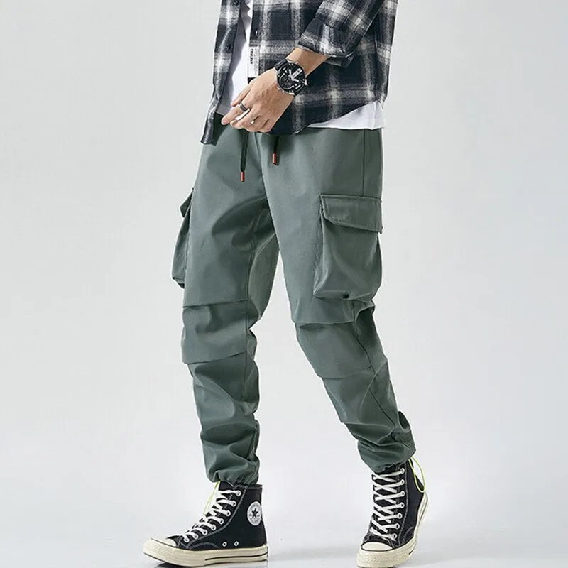 West Louis Multi Pocket Hip Hop Style Harem Joggers