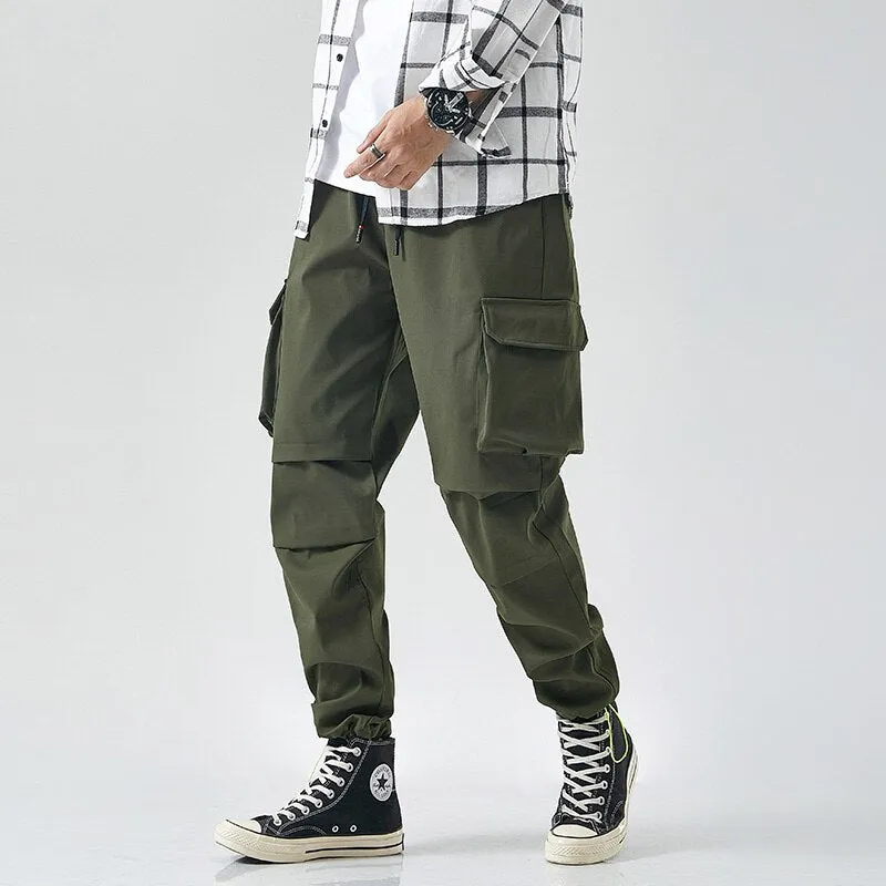 West Louis Multi Pocket Hip Hop Style Harem Joggers