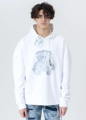 White Pearl Necklace Teddy Hoodie (Reflect)