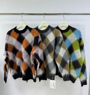 Wide Check Sweatshirt