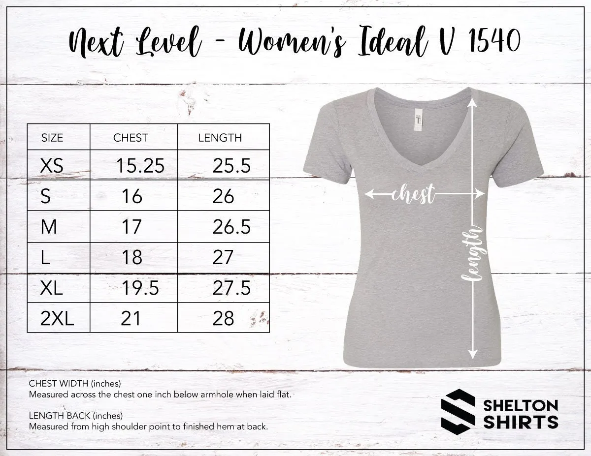 Wifey Trendy Script Womens V-neck T-shirt