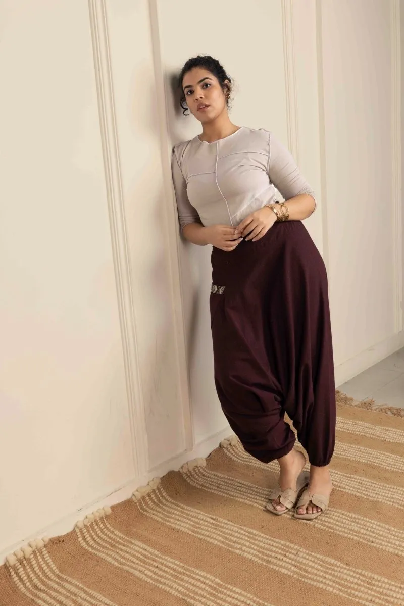 Women's Aladdin Harem Pants | Maroon